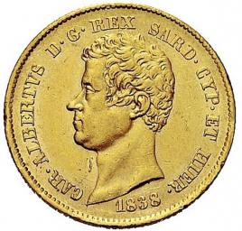Italia 20 lire Carlo Alberto - Regno di Sardegna